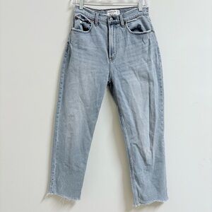 Abercrombie & Fitch the ankle straight ultra high-rise curve love jeans size 28